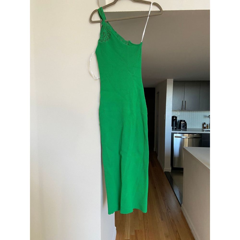 Long green dress